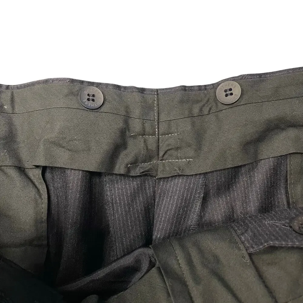 Brooks Brothers Pinstripe Slacks Gray Pants 100% Worsted Wool Super 100s